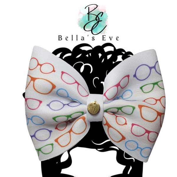 Bella's Eve Hair Bow Clip Back to School Eyeglasses Hair Bow Clip by Bella's Eve