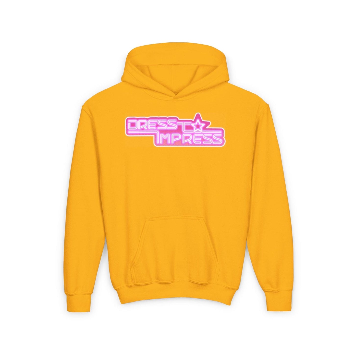 Printify Kids clothes S / Gold I play Dress to Impress with my BADDIES DTI Dress to Impress Roblox Fashion Game Youth Hoodie