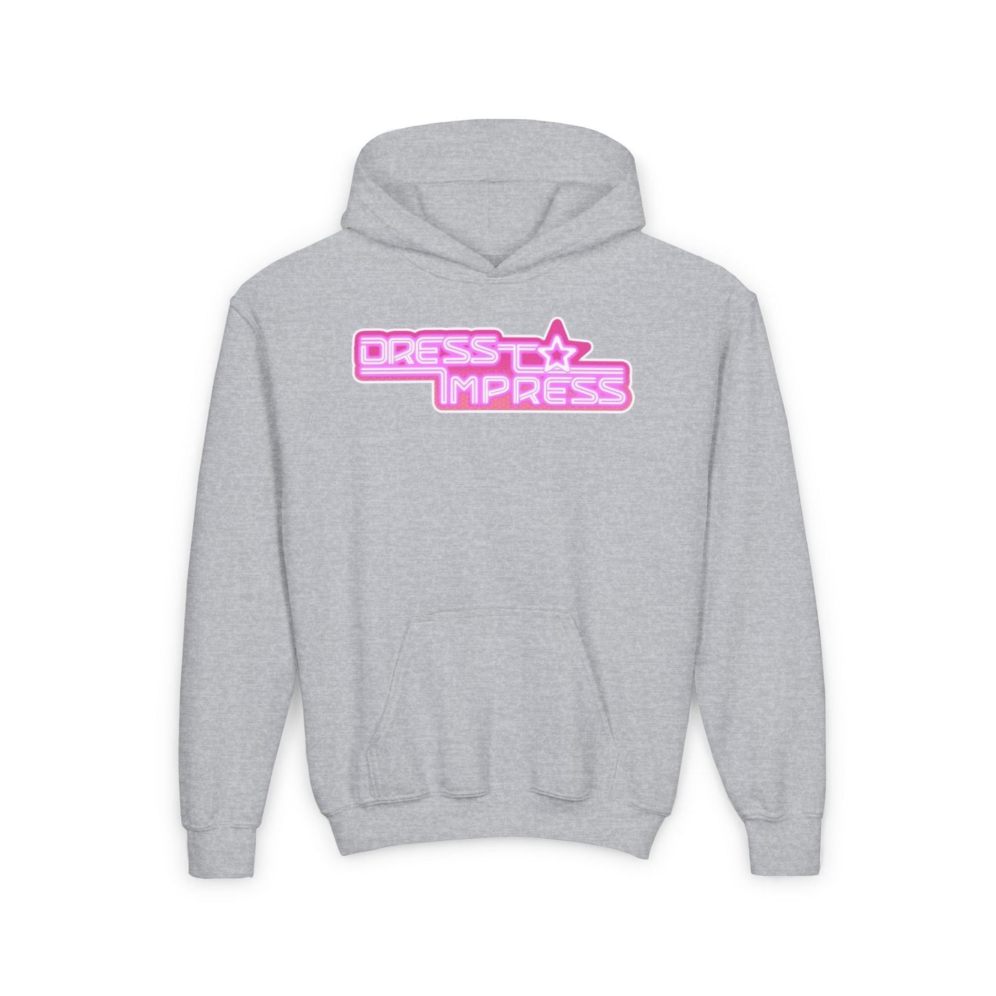 Printify Kids clothes S / Sport Grey I play Dress to Impress with my BADDIES DTI Dress to Impress Roblox Fashion Game Youth Hoodie