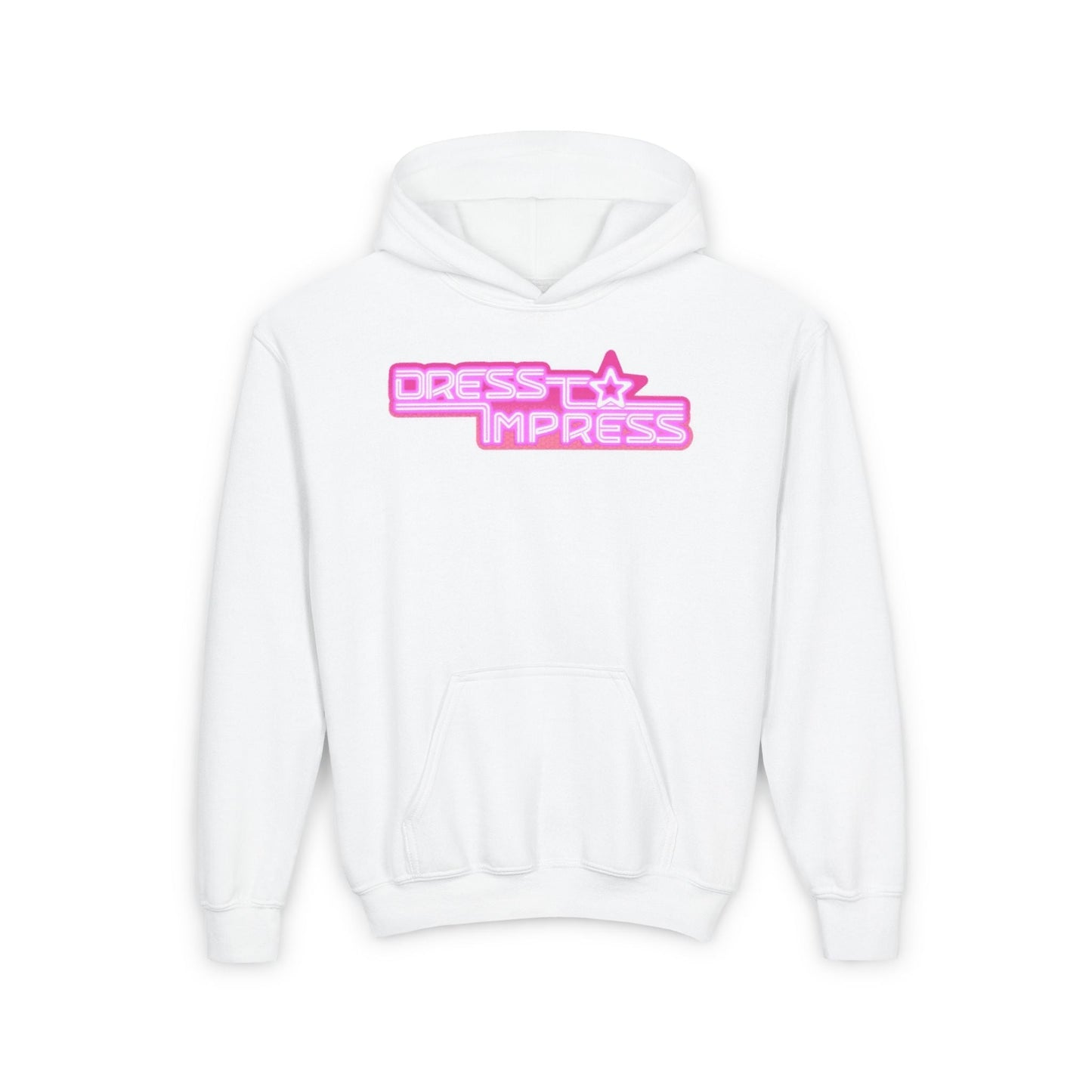 Printify Kids clothes S / White I play Dress to Impress with my BADDIES DTI Dress to Impress Roblox Fashion Game Youth Hoodie