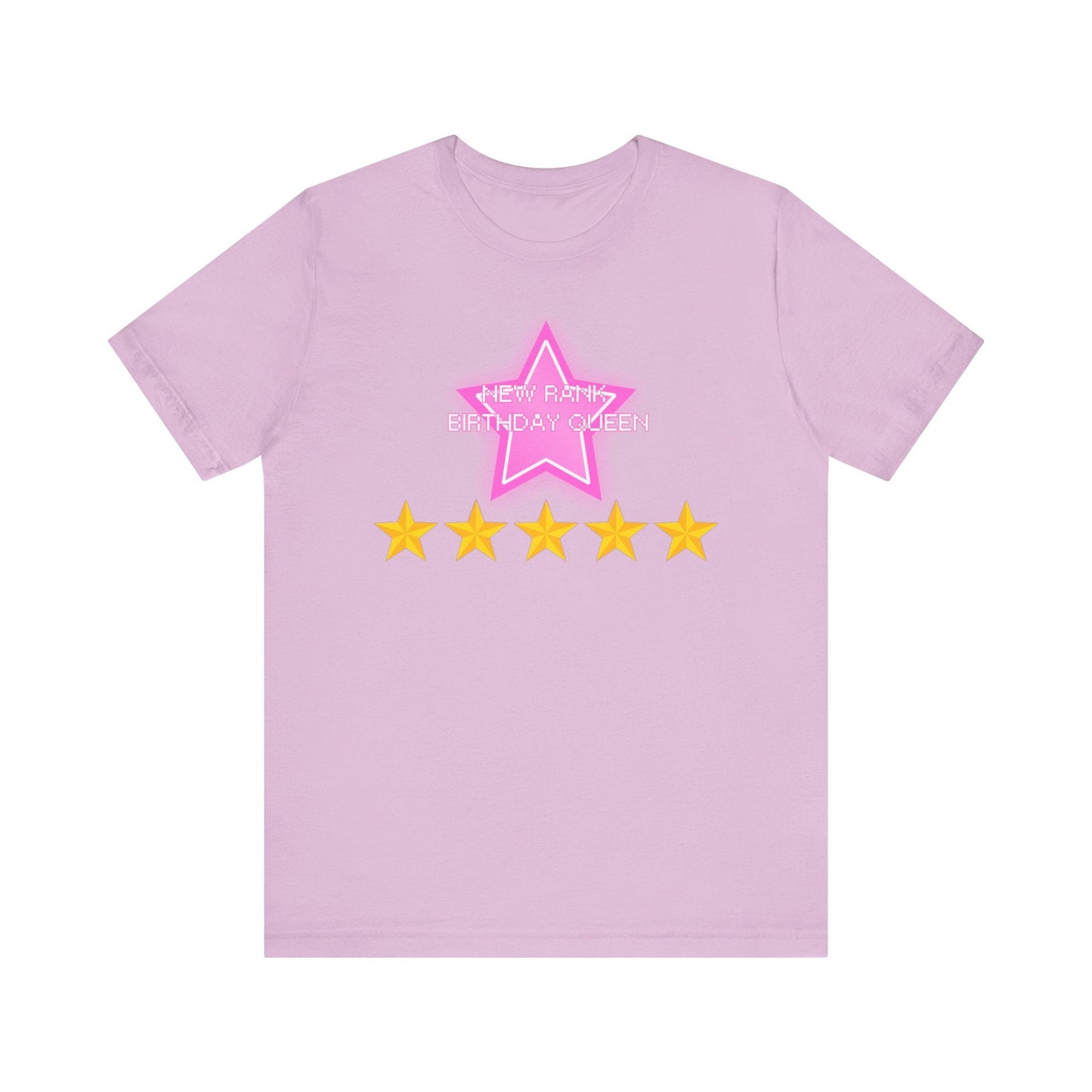 Printify T-Shirt Lilac / XS New Rank BIRTHDAY QUEEN DTI Dress to Impress Roblox Fashion Game Unisex Jersey Short Sleeve Tee