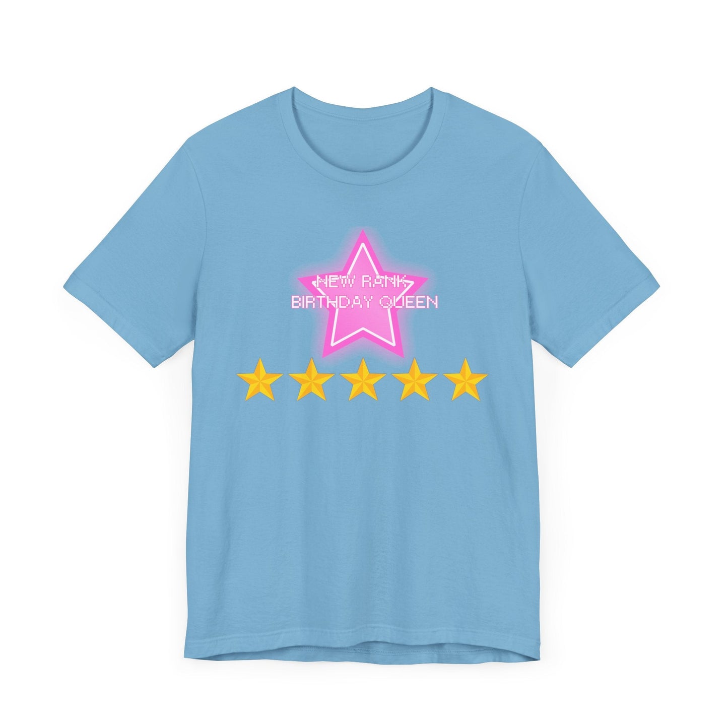Printify T-Shirt New Rank BIRTHDAY QUEEN DTI Dress to Impress Roblox Fashion Game Unisex Jersey Short Sleeve Tee