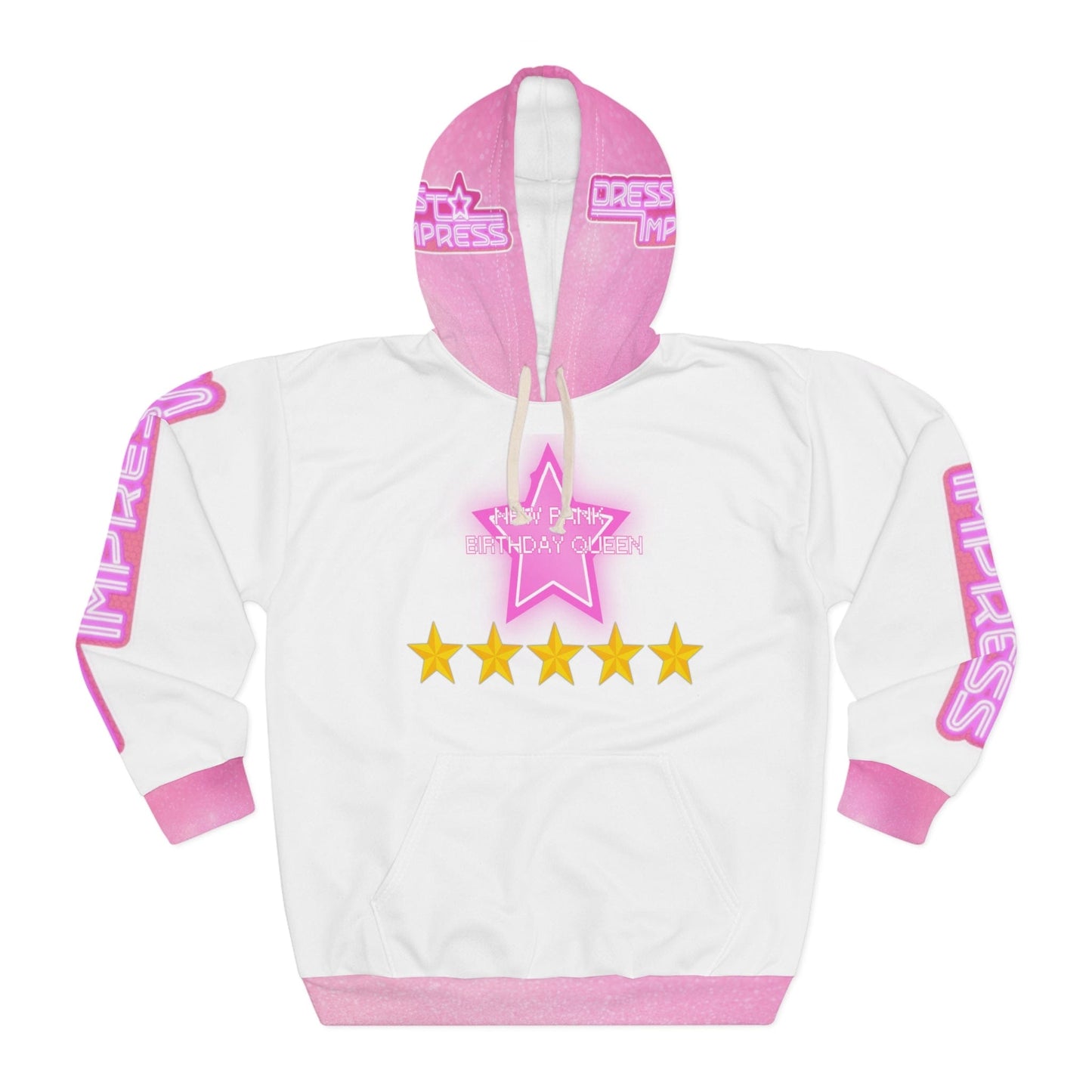 Printify All Over Prints XS New Rank BIRTHDAY QUEEN DTI Dress to Impress Roblox Fashion Game Unisex Pullover Hoodie