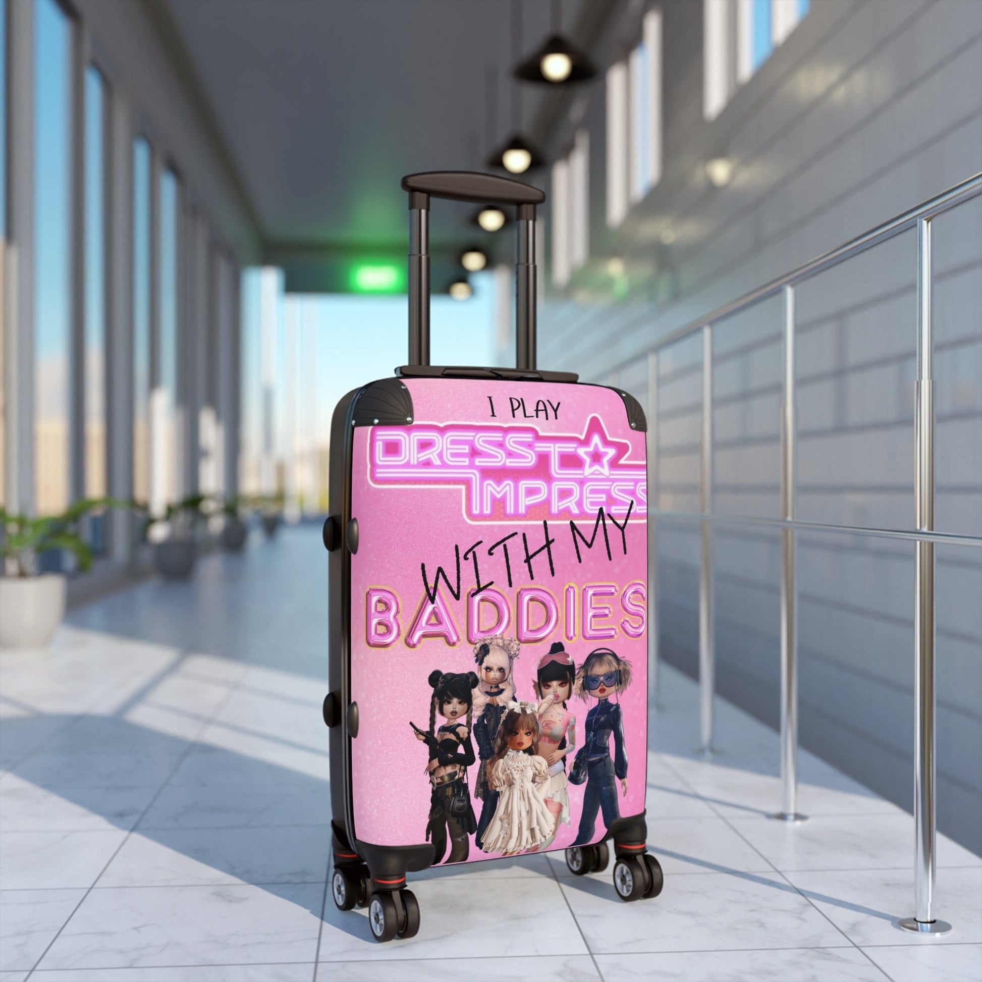 Printify Bags I play Dress to Impress with my BADDIES DTI Dress to Impress Roblox Fashion Game Suitcase