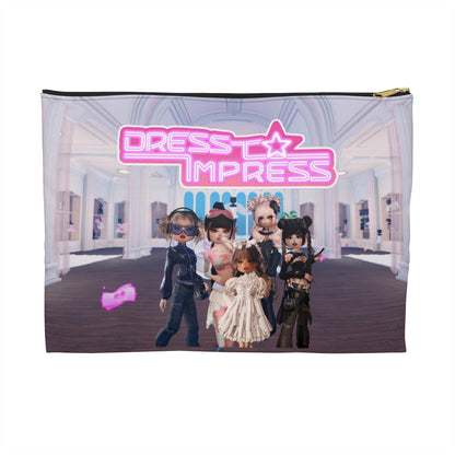 Printify Bags Large / Black zipper Dress to Impress BADDIES DTI Dress to Impress Roblox Fashion Game Accessory Pouch