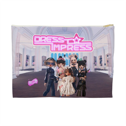 Printify Bags Large / White zipper Dress to Impress BADDIES DTI Dress to Impress Roblox Fashion Game Accessory Pouch