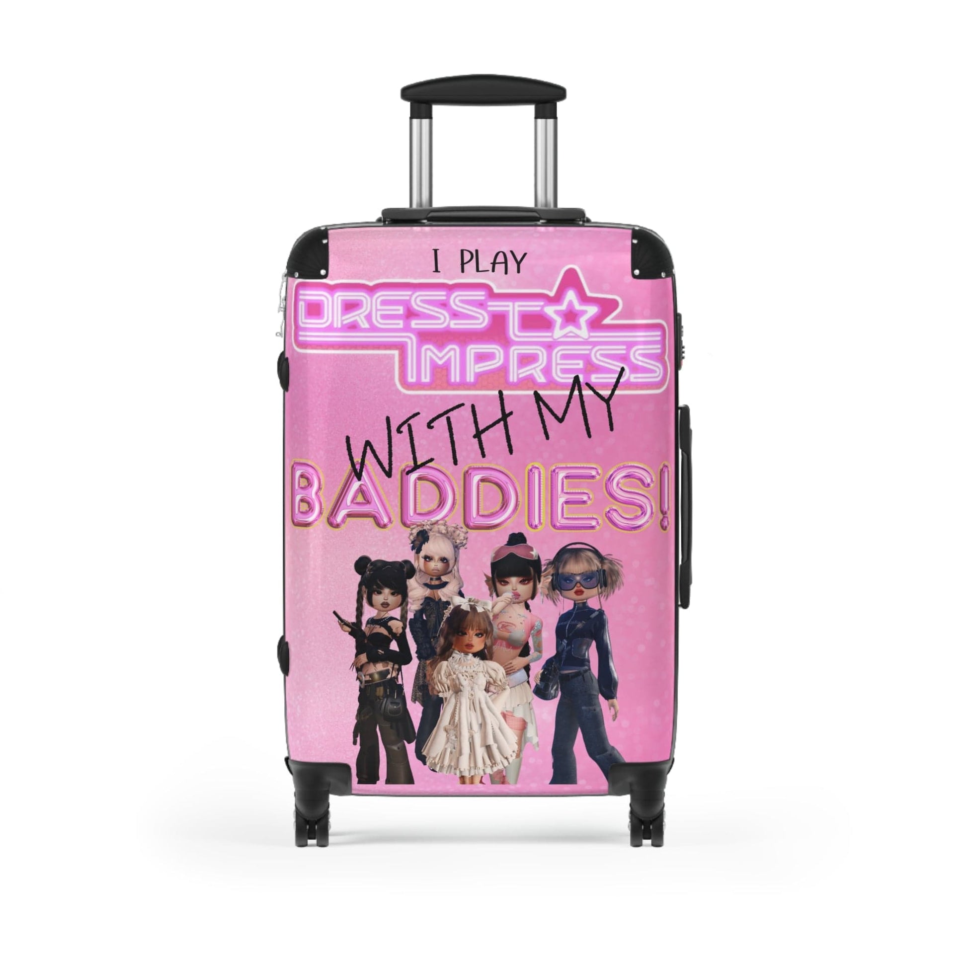 Printify Bags Medium / Black I play Dress to Impress with my BADDIES DTI Dress to Impress Roblox Fashion Game Suitcase