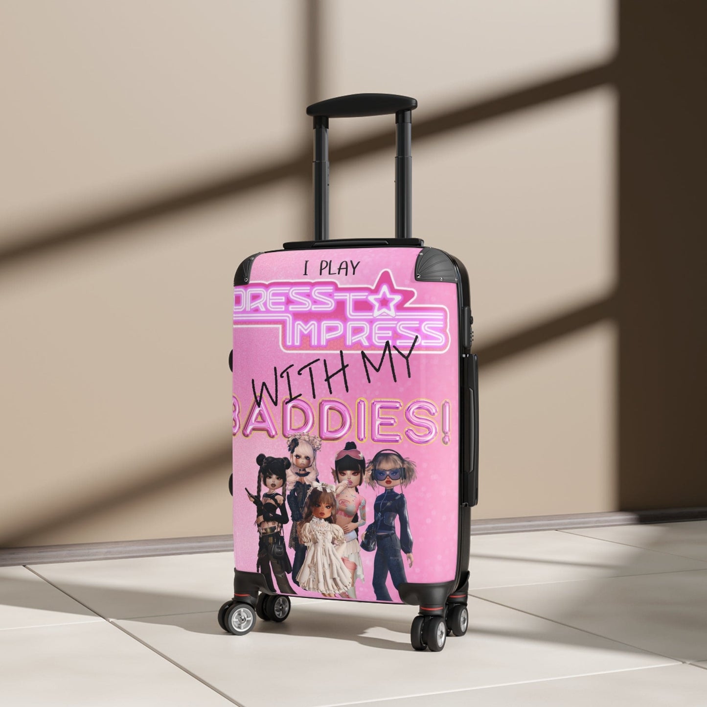 Printify Bags Small / Black I play Dress to Impress with my BADDIES DTI Dress to Impress Roblox Fashion Game Suitcase