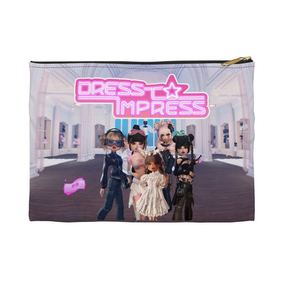Printify Bags Small / Black zipper Dress to Impress BADDIES DTI Dress to Impress Roblox Fashion Game Accessory Pouch