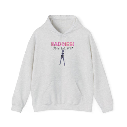 Printify Hoodie S / Ash BADDIES Pose Fah Me Pose 28 DTI Dress to Impress Roblox Fashion Game Unisex Heavy Blend™ Hooded Sweatshirt