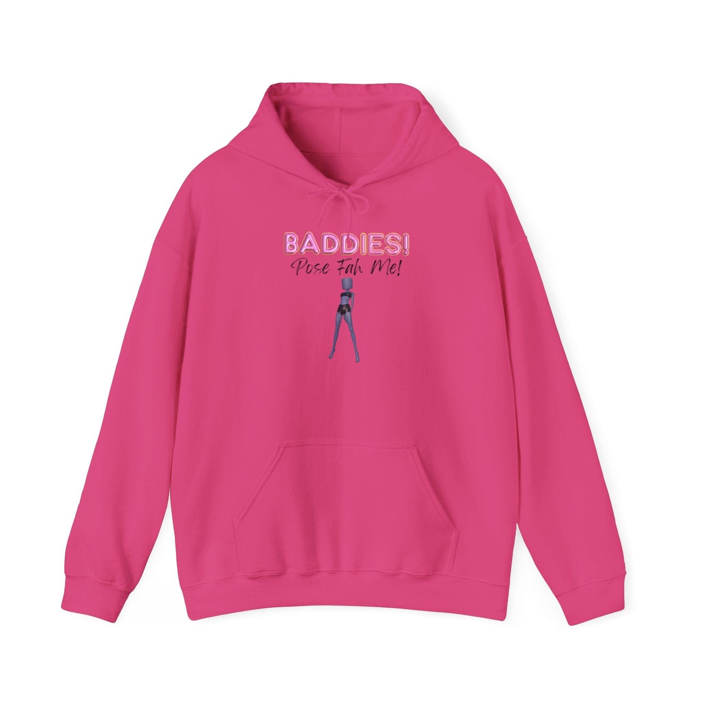 Printify Hoodie S / Heliconia BADDIES Pose Fah Me Pose 28 DTI Dress to Impress Roblox Fashion Game Unisex Heavy Blend™ Hooded Sweatshirt
