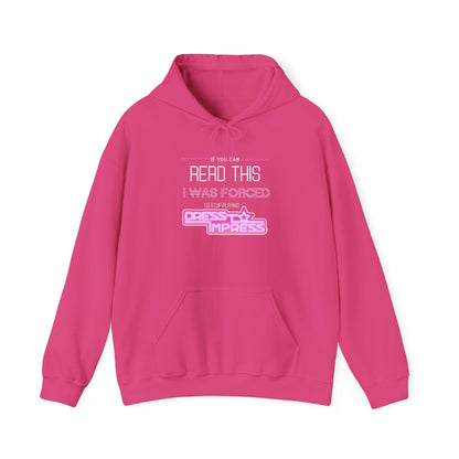 Printify Hoodie S / Heliconia If you can read this, I was forced to stop playing Dress to Impress DTI Dress to Impress Roblox Fashion Game Unisex Heavy Blend™ Hooded Sweatshirt