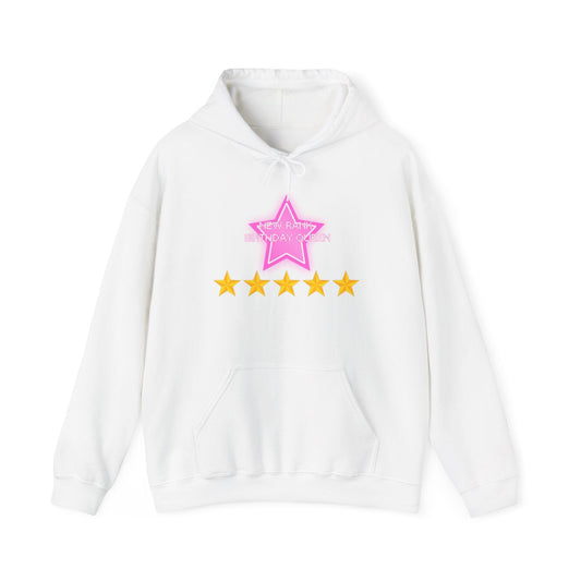 Printify Hoodie S / White New Rank BIRTHDAY QUEEN DTI Dress to Impress Roblox Fashion Game Unisex Heavy Blend™ Hooded Sweatshirt