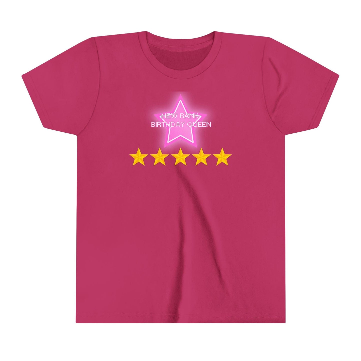 Printify Kids clothes Berry / S NEW RANK Birthday Queen Dress to Impress with my BADDIES DTI Dress to Impress Roblox Fashion Game Youth Short Sleeve Tee