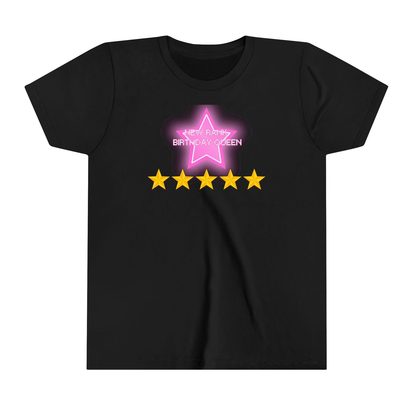 Printify Kids clothes Black / S NEW RANK Birthday Queen Dress to Impress with my BADDIES DTI Dress to Impress Roblox Fashion Game Youth Short Sleeve Tee