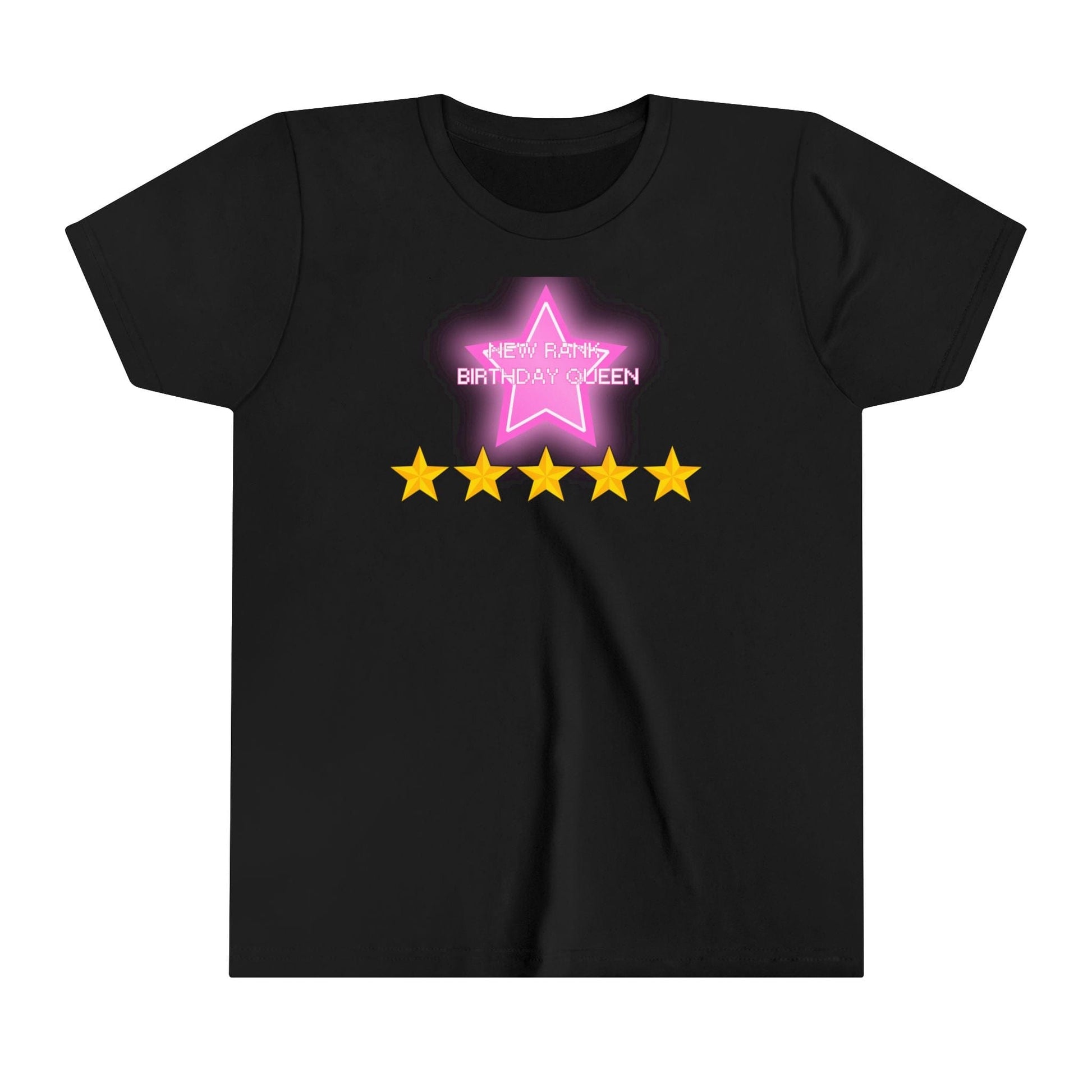 Printify Kids clothes Black / S NEW RANK Birthday Queen Dress to Impress with my BADDIES DTI Dress to Impress Roblox Fashion Game Youth Short Sleeve Tee