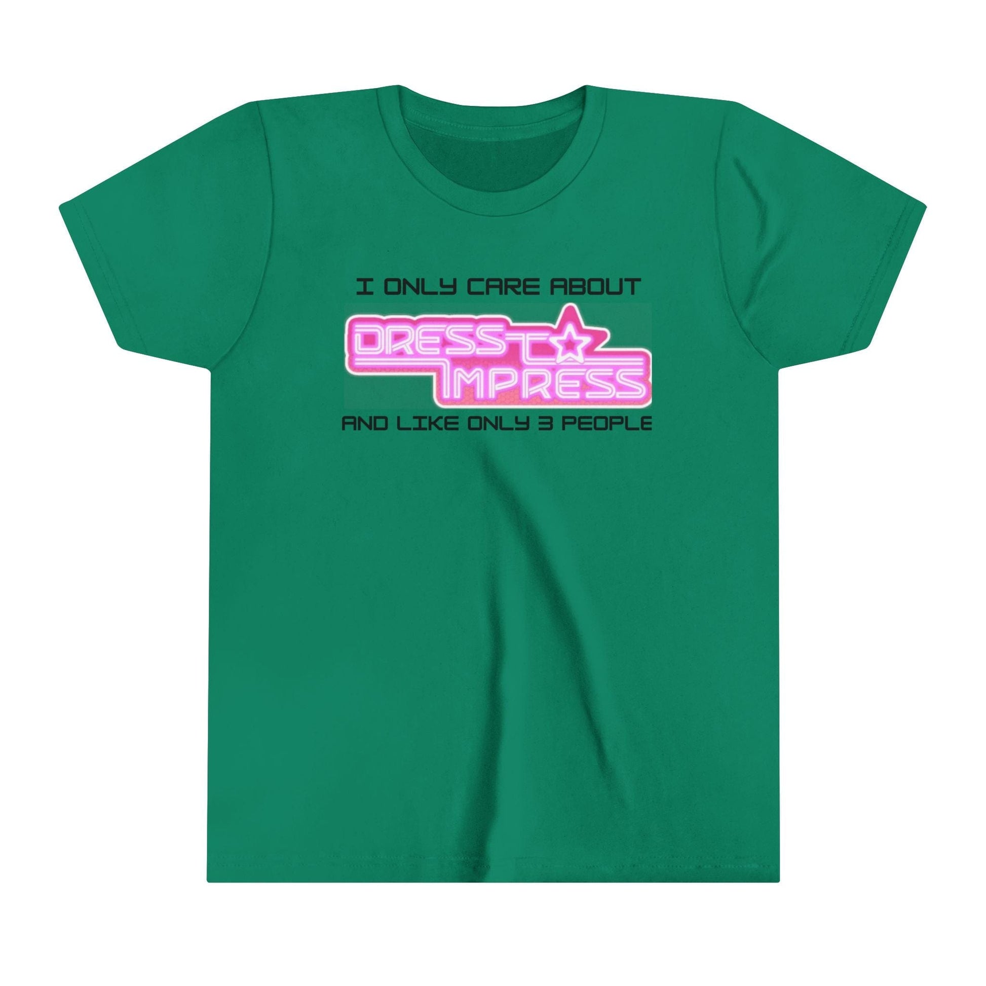Printify Kids clothes Kelly / S I only care about Dress to Impress and like only 3 people DTI Dress to Impress Roblox Fashion Game Youth Short Sleeve Tee