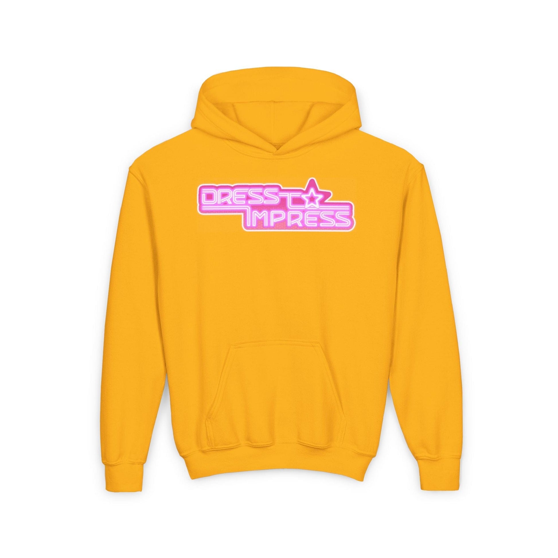 Printify Kids clothes S / Gold I play Dress to Impress with my BADDIES DTI Dress to Impress Roblox Fashion Game Youth Hoodie