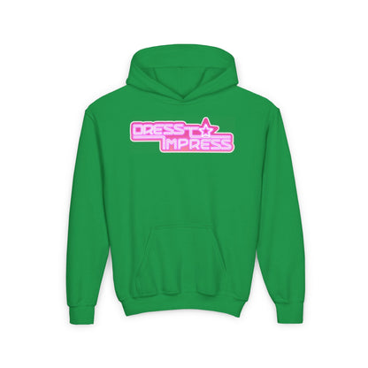 Printify Kids clothes S / Irish Green I play Dress to Impress with my BADDIES DTI Dress to Impress Roblox Fashion Game Youth Hoodie