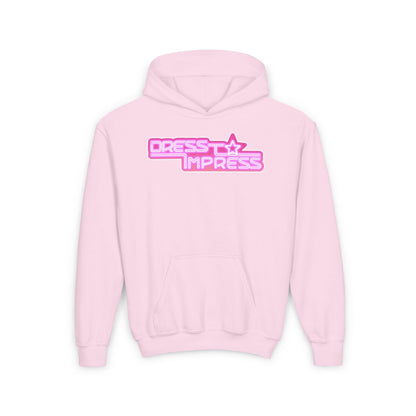 Printify Kids clothes S / Light Pink I play Dress to Impress with my BADDIES DTI Dress to Impress Roblox Fashion Game Youth Hoodie