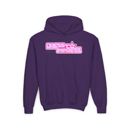 Printify Kids clothes S / Purple I play Dress to Impress with my BADDIES DTI Dress to Impress Roblox Fashion Game Youth Hoodie