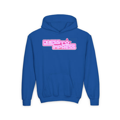 Printify Kids clothes S / Royal I play Dress to Impress with my BADDIES DTI Dress to Impress Roblox Fashion Game Youth Hoodie