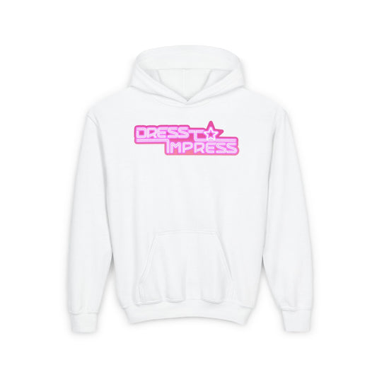 Printify Kids clothes S / White I play Dress to Impress with my BADDIES DTI Dress to Impress Roblox Fashion Game Youth Hoodie