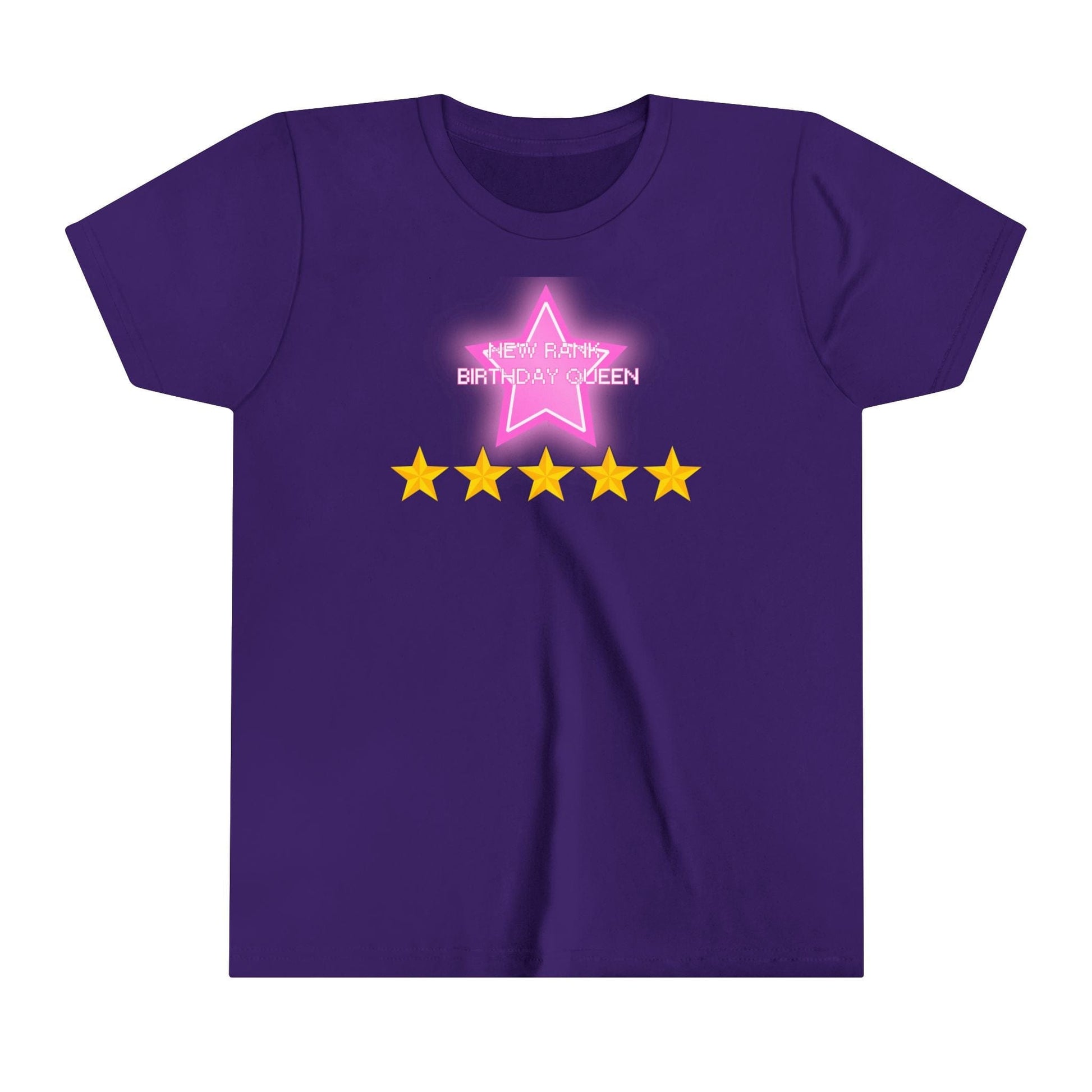 Printify Kids clothes Team Purple / S NEW RANK Birthday Queen Dress to Impress with my BADDIES DTI Dress to Impress Roblox Fashion Game Youth Short Sleeve Tee