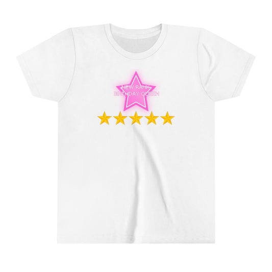 Printify Kids clothes White / S NEW RANK Birthday Queen Dress to Impress with my BADDIES DTI Dress to Impress Roblox Fashion Game Youth Short Sleeve Tee
