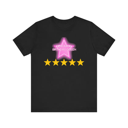 Printify T-Shirt Black / XS New Rank BIRTHDAY QUEEN DTI Dress to Impress Roblox Fashion Game Unisex Jersey Short Sleeve Tee