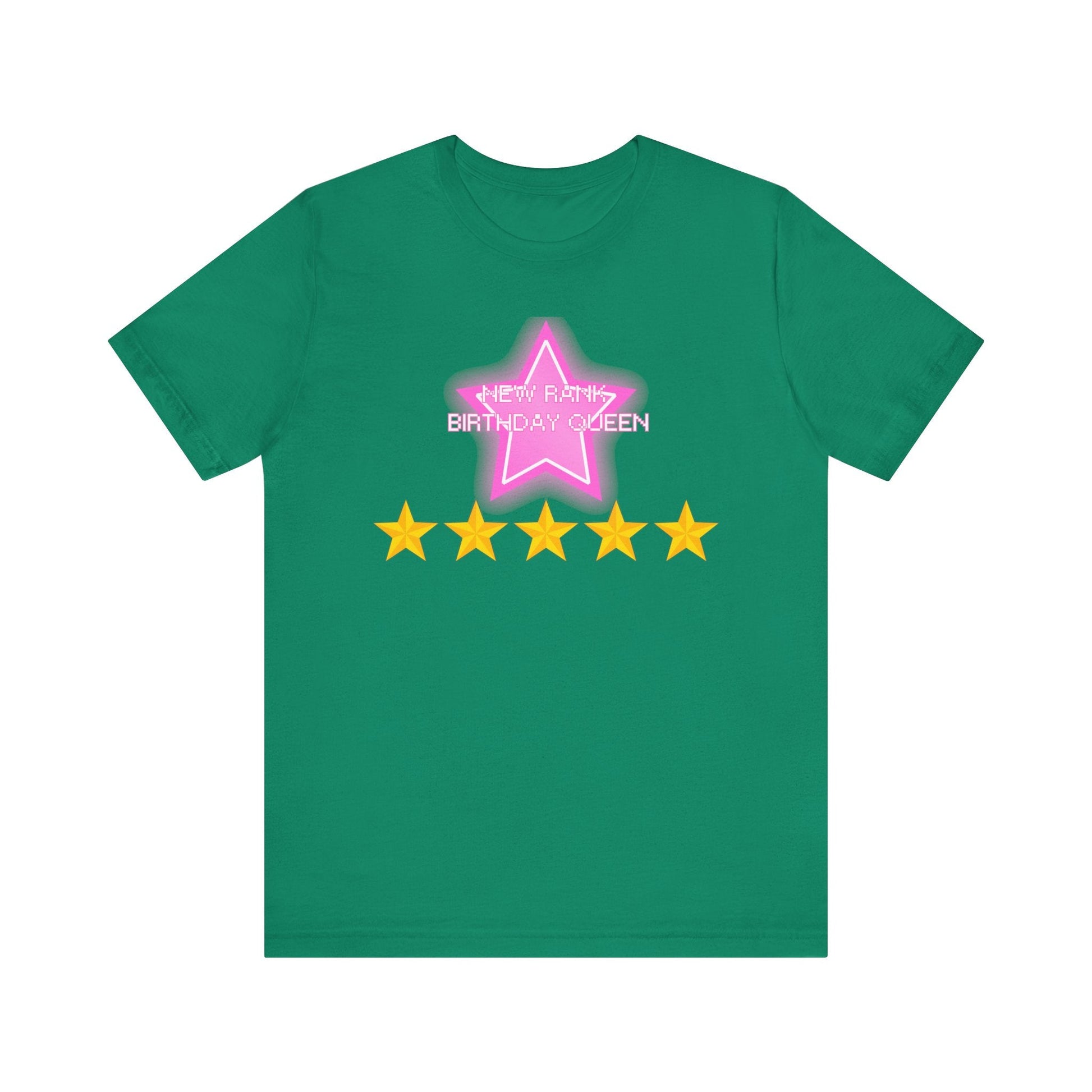 Printify T-Shirt Kelly / XS New Rank BIRTHDAY QUEEN DTI Dress to Impress Roblox Fashion Game Unisex Jersey Short Sleeve Tee