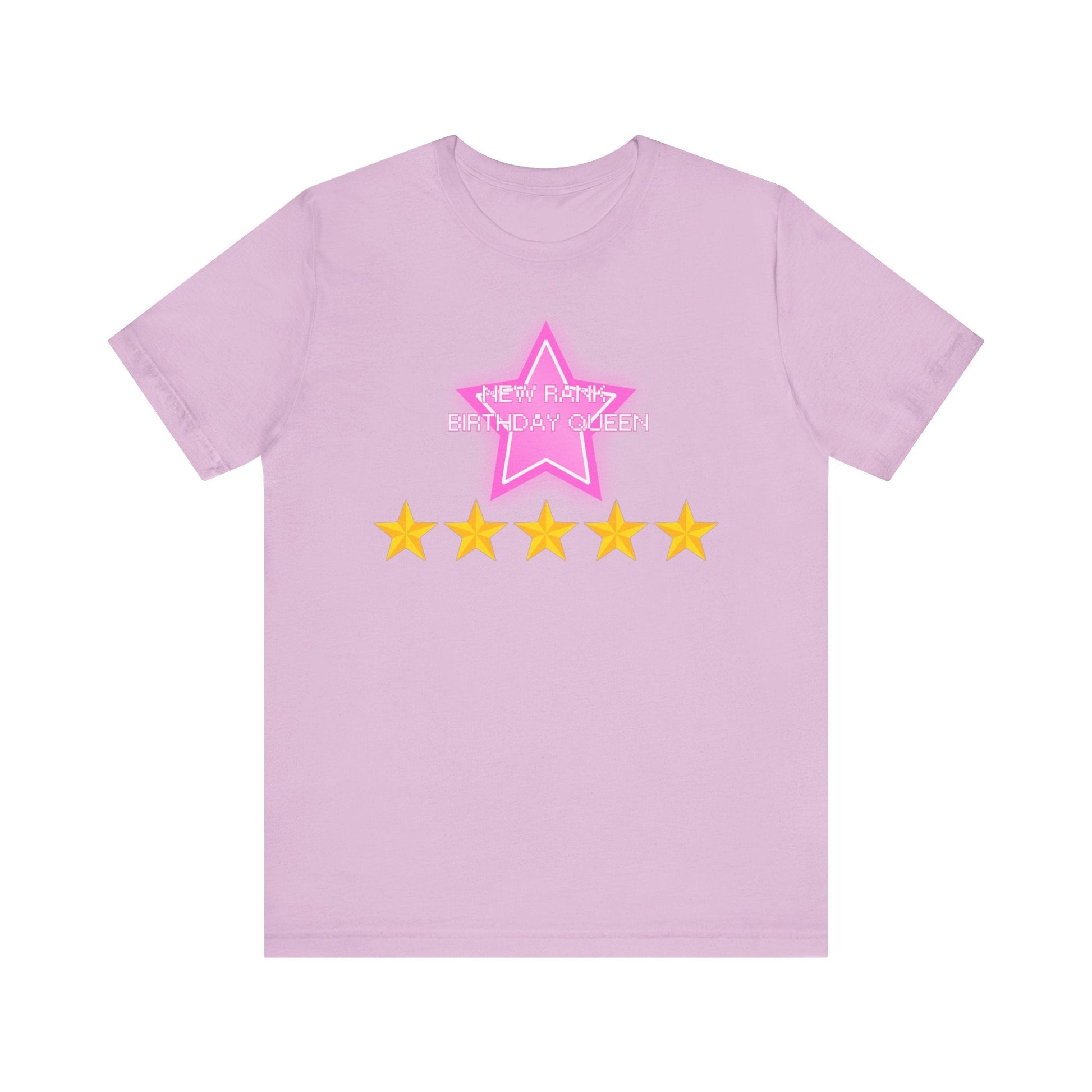 Printify T-Shirt Lilac / XS New Rank BIRTHDAY QUEEN DTI Dress to Impress Roblox Fashion Game Unisex Jersey Short Sleeve Tee