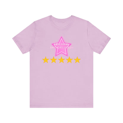 Printify T-Shirt Lilac / XS New Rank BIRTHDAY QUEEN DTI Dress to Impress Roblox Fashion Game Unisex Jersey Short Sleeve Tee