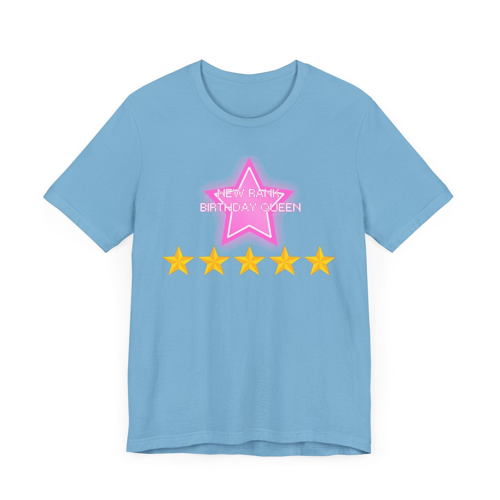 Printify T-Shirt New Rank BIRTHDAY QUEEN DTI Dress to Impress Roblox Fashion Game Unisex Jersey Short Sleeve Tee