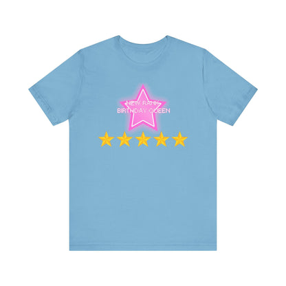 Printify T-Shirt Ocean Blue / XS New Rank BIRTHDAY QUEEN DTI Dress to Impress Roblox Fashion Game Unisex Jersey Short Sleeve Tee