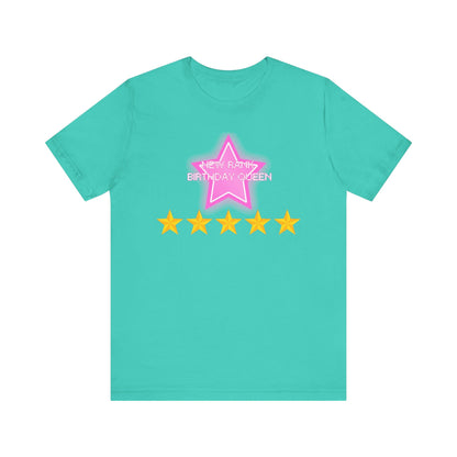 Printify T-Shirt Teal / XS New Rank BIRTHDAY QUEEN DTI Dress to Impress Roblox Fashion Game Unisex Jersey Short Sleeve Tee
