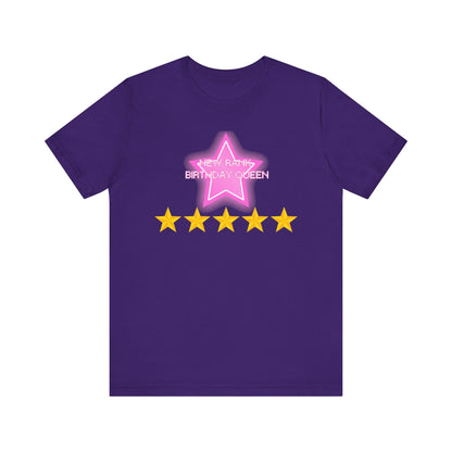 Printify T-Shirt Team Purple / XS New Rank BIRTHDAY QUEEN DTI Dress to Impress Roblox Fashion Game Unisex Jersey Short Sleeve Tee